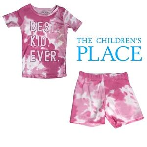 NWT Pink Tie Dye Snug Fit Cotton Pajamas